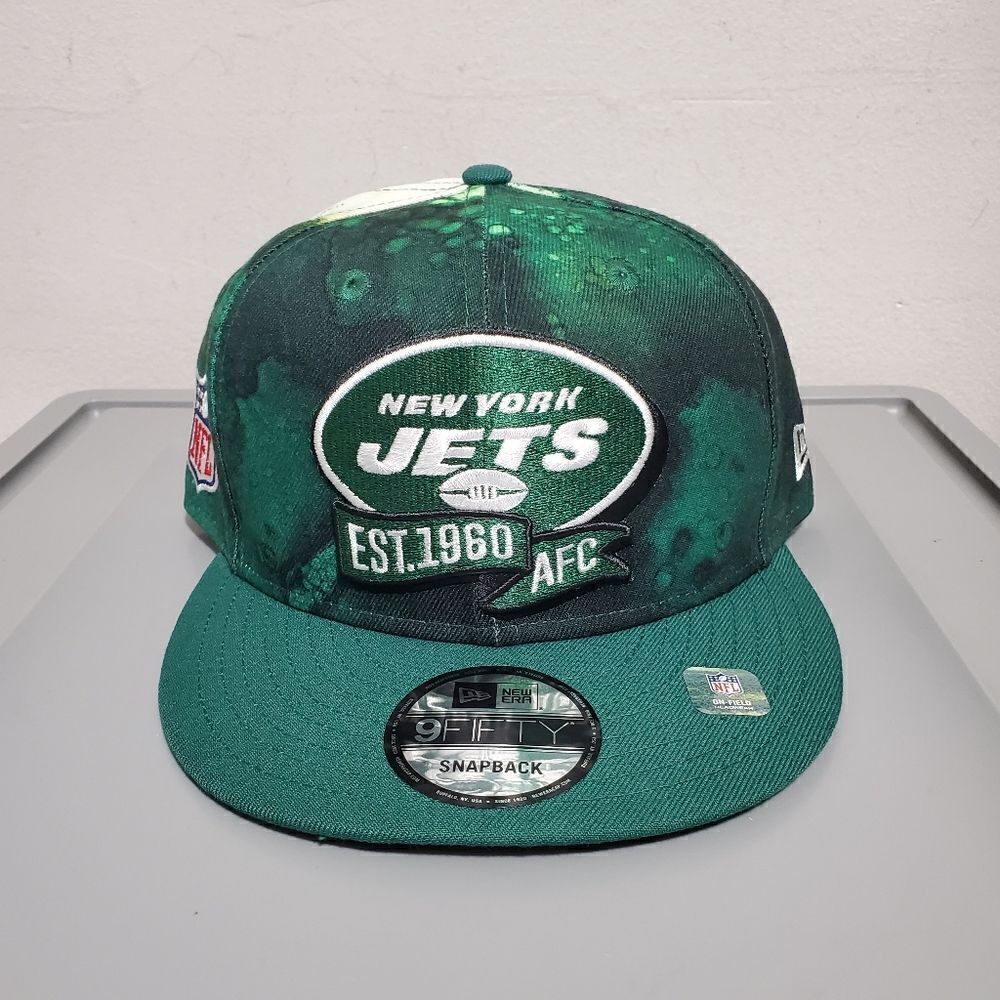 New York Jets  2022 Sideline Ink Dye 59FIFTY Snapback Green NWT